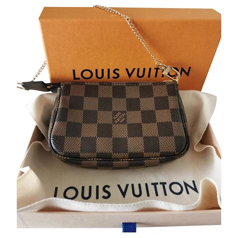 mini pochette accessoire lv|damier ebene pochette.